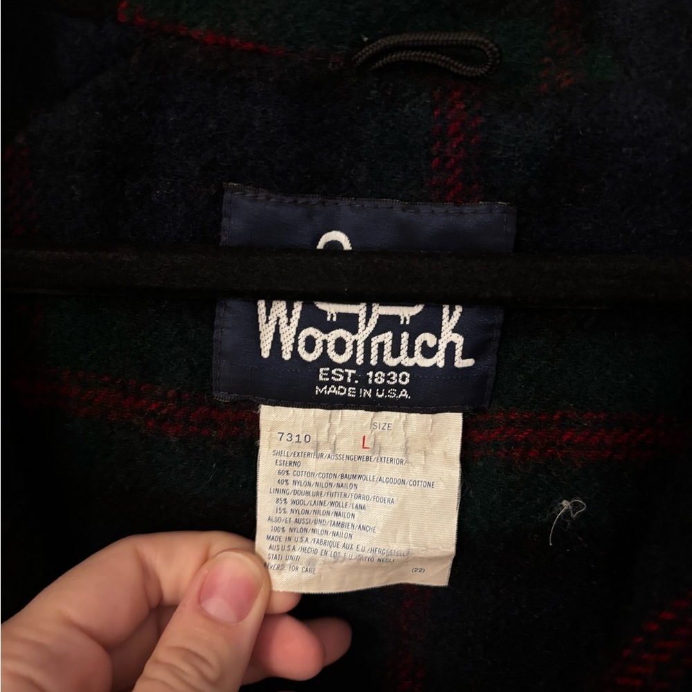 Red Vintage Woolrich Raincoat - Picture 3 of 4